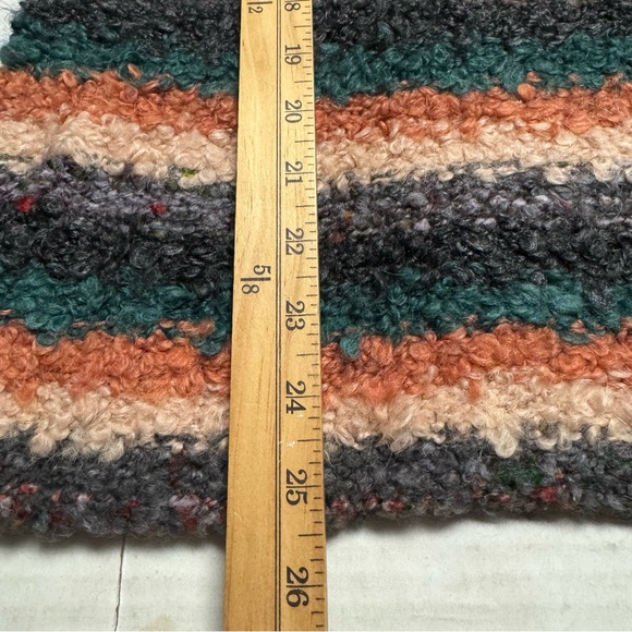Anthropologie Moth Wool Murray Sweater in Stripe Mohair Chunky XS Made in Italy - Picture 11 of 11